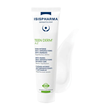 Isispharma Teen Derm A.Z Soin Intense Peaux à Tendance Acneique 30ml – Soins peau grasse, mixte et acné / Peaux à imperfections 