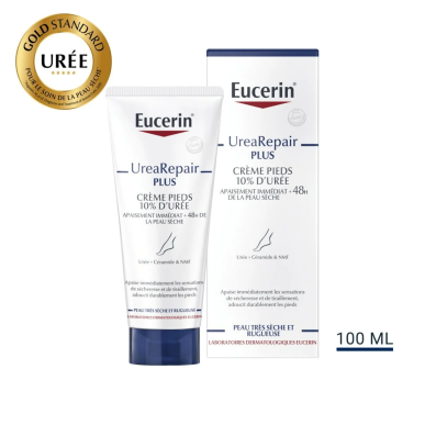 Eucerin Urea Repair Plus Crème Pieds 10% 100ml – Soins des pieds / Pieds secs et abîmés | EUCERIN - Corps Tunisie | Miral Paraph