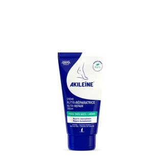 AKILEINE Creme Nutri Reparatrice Pieds Tres Secs 75ml – Soins des pieds / Pieds secs et abîmés | Akileine - Corps Tunisie | Mira