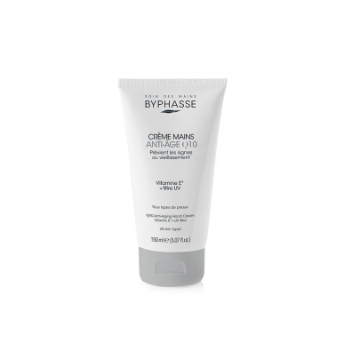 BYPHASSE Creme Mains Anti-age Q10 150ml – Soins des mains | Byphasse - Corps Tunisie | Miral Parapharmacie