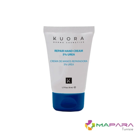 Kuora Creme Main 5% Urea 50ml – Soins des mains | KUORA - Corps Tunisie | Miral Parapharmacie