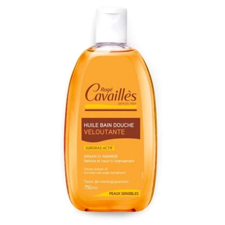 ROGE CAVAILLES Huile Bain Douche Veloutante 250 ml | Roge Cavailles - Corps Tunisie | Miral Parapharmacie
