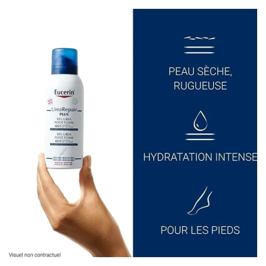 EUCERIN Urea Repair Plus Mousse Pieds 10% D’urée 150ml – Soins des pieds / Pieds secs et abîmés | EUCERIN - Corps Tunisie | Mira