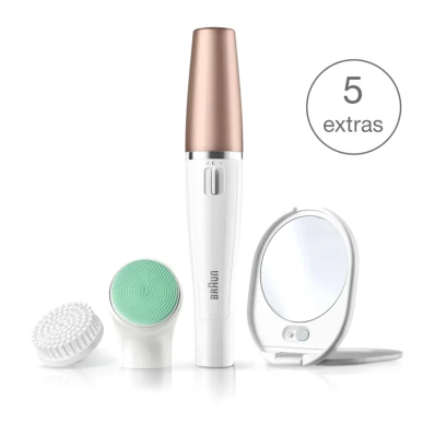 Braun Épilateur FaceSpa 8 SE851V Epilateur Visage – Epilation / Epilateur électrique | BRAUN - Corps Tunisie | Miral Parapharmac