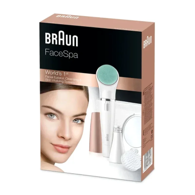 Braun Épilateur FaceSpa 8 SE851V Epilateur Visage – Epilation / Epilateur électrique | BRAUN - Corps Tunisie | Miral Parapharmac