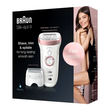 Braun Épilateur Silk-épil 9 SES9-720 – Epilation / Epilateur électrique | BRAUN - Corps Tunisie | Miral Parapharmacie