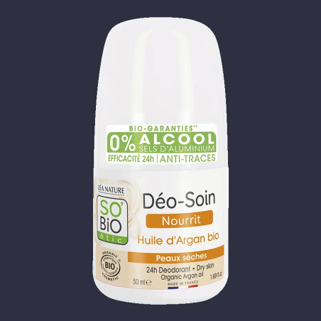 SO BIO Déo-Soin Nourrissant Huile d’Argan Bio 50 ml – Soins Corps / Hydratation et Nutrition Corps | SO BiO - Corps Tunisie | Mi