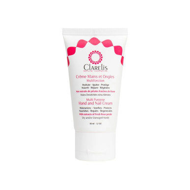 CLARELIS Crème Mains et Ongles Multifonction 50ml – Soins des mains | CLARELIS - Corps Tunisie | Miral Parapharmacie