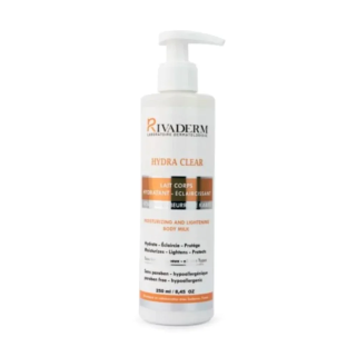 Rivaderm Hydra Clear Lait de Corps Hydratant et Éclaircissant 250ml – Soins Corps / Hydratation et Nutrition Corps | Rivaderm - 