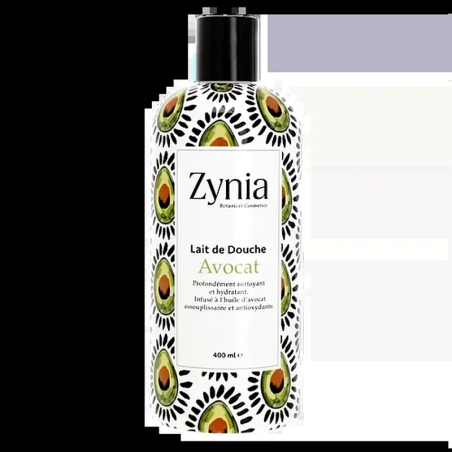 Zynia Lait de Douche Avocat 400ml – Soins Corps / Lait Hydratant Corps | Zynia - Corps Tunisie | Miral Parapharmacie