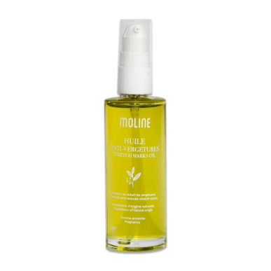 Moline Huile Anti Vergetures 50ml – Soins spécifiques / Anti vergetures | Moline - Corps Tunisie | Miral Parapharmacie