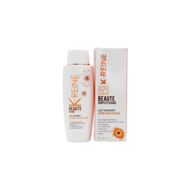 K-REINE Lait Apres Epilation Tous Types de Peaux Visage et Corps 200ml – Epilation / Post-épilation | K-REINE - Corps Tunisie | 