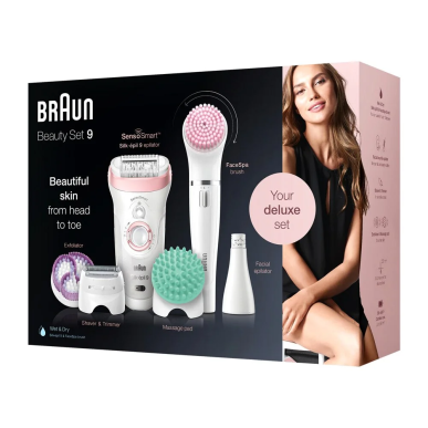 BRAUN Épilateur Silk-épil Beauty Set 9 9/995 BS Wet & Dry – Epilation / Epilateur électrique | BRAUN - Corps Tunisie | Miral Par