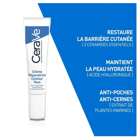 CeraVe Crème Réparatrice Contour des Yeux 14ml