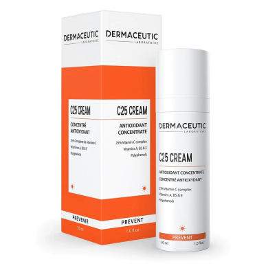 DERMACEUTIC Cream C25 Concentre Antioxydant 30ml – soins anti-âge et anti-rides / Serum anti âge et ride pour l | DERMACEUTIC - 