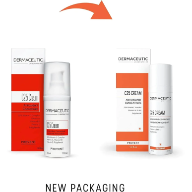 DERMACEUTIC Cream C25 Concentre Antioxydant 30ml – soins anti-âge et anti-rides / Serum anti âge et ride pour l | DERMACEUTIC - 