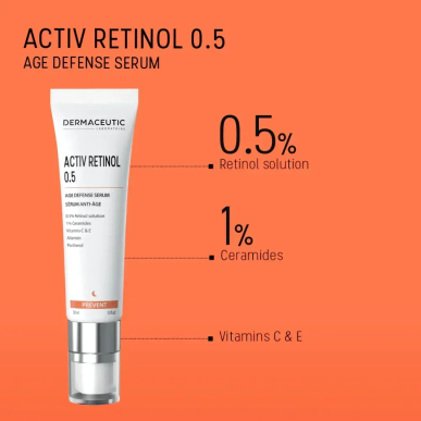 Dermaceutic Activ Retinol 0.5 Sérum Anti-Âge 30ml – soins anti-âge et anti-rides / Serum anti âge et ride pour l | DERMACEUTIC -